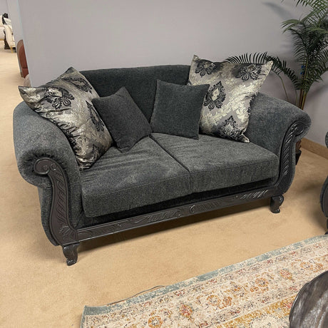 Clifton Dark Gray Sofa & Loveseat / 2pc - Ornate Home