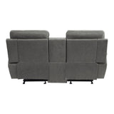 Clifton Gray Double Glider Reclining Loveseat - Ornate Home