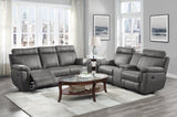 Clifton Gray Double Glider Reclining Loveseat - Ornate Home