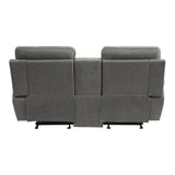 Clifton Gray Double Glider Reclining Loveseat - Ornate Home