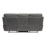 Clifton Gray Double Reclining Sofa - Ornate Home