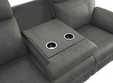 Clifton Gray Double Reclining Sofa - Ornate Home