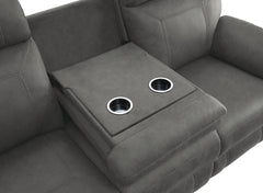 Clifton Gray Double Reclining Sofa - Ornate Home