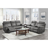 Clifton Gray Double Reclining Sofa - Ornate Home