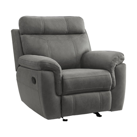 Clifton Gray Glider Reclining Chair - Ornate Home
