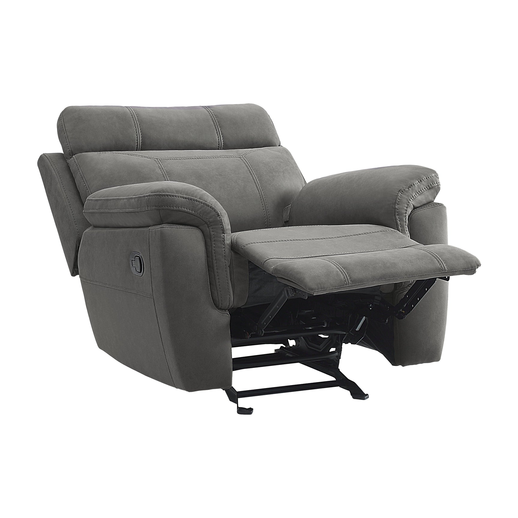 Clifton Gray Glider Reclining Chair - Ornate Home