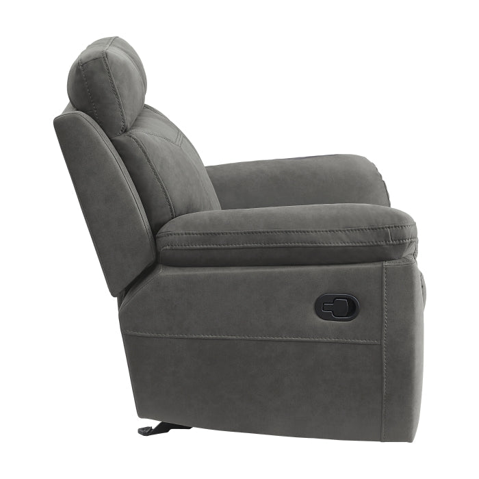 Clifton Gray Glider Reclining Chair - Ornate Home