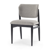 Cline Gray/Black Curved Back Dining Side Chair (Set of 2) - Ornate Home