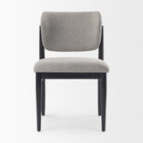 Cline Gray/Black Curved Back Dining Side Chair (Set of 2) - Ornate Home