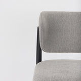 Cline Gray/Black Curved Back Dining Side Chair (Set of 2) - Ornate Home