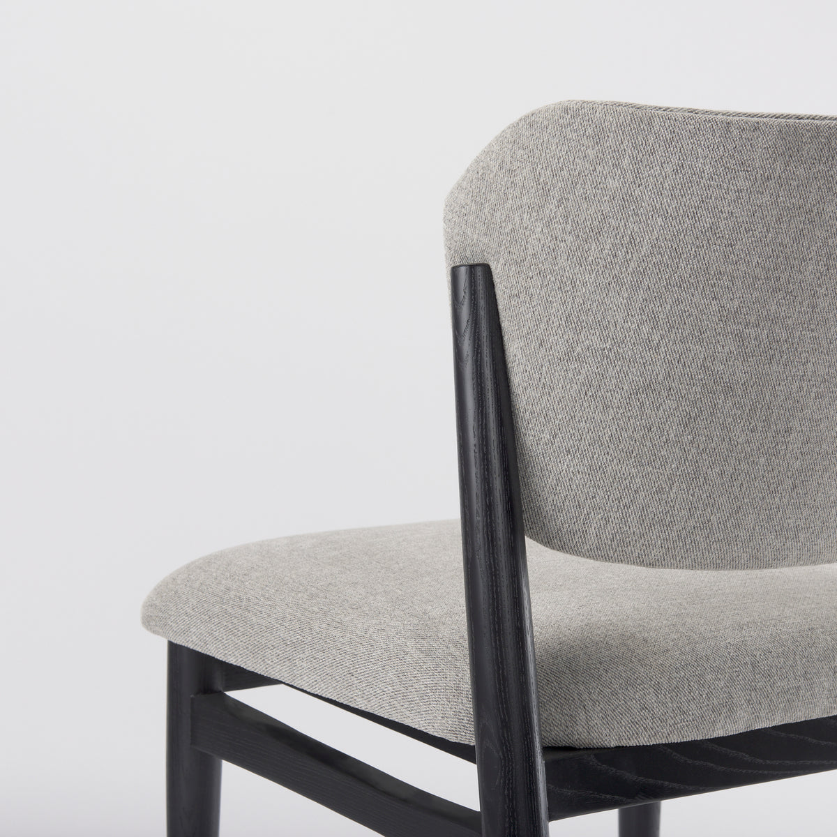 Cline Gray/Black Curved Back Dining Side Chair (Set of 2) - Ornate Home