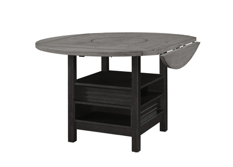 Cline Light Gray/Black Counter Height Dining Table - Ornate Home
