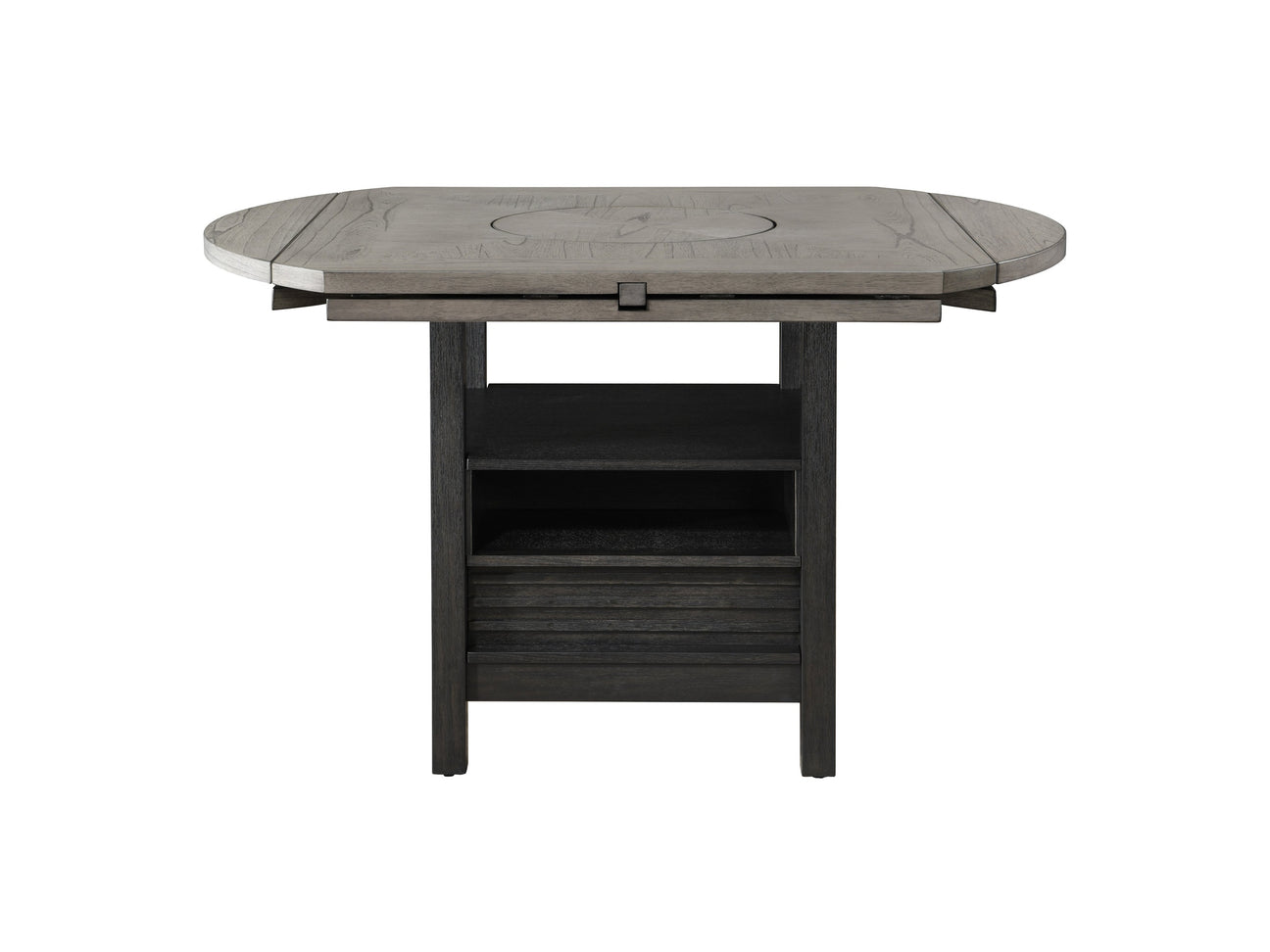 Cline Light Gray/Black Counter Height Dining Table - Ornate Home