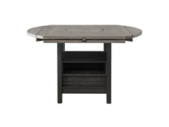 Cline Light Gray/Black Counter Height Dining Set - Ornate Home