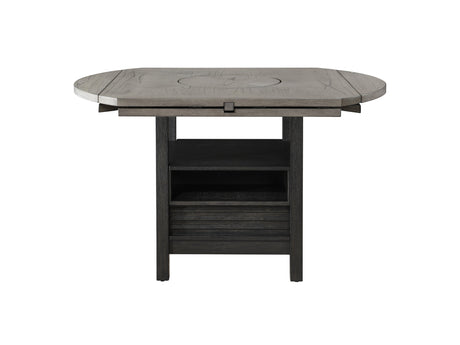 Cline Light Gray/Black Counter Height Dining Table - Ornate Home