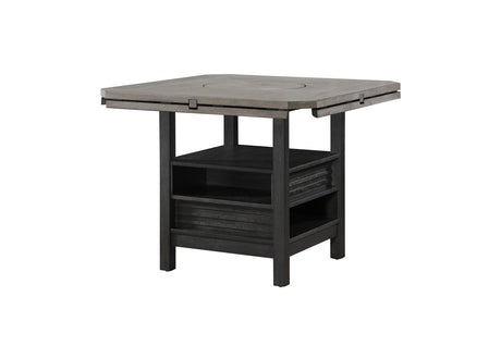 Cline Light Gray/Black Counter Height Dining Table - Ornate Home