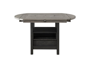 Cline Light Gray/Black Counter Height Dining Set - Ornate Home