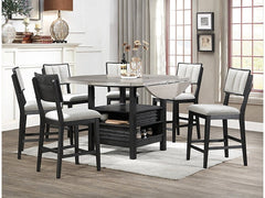 Cline Light Gray Counter Height Chair (Set of 2) - Ornate Home