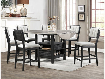 Cline Light Gray Counter Height Chair (Set of 2) - Ornate Home