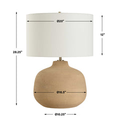 Cline Terracotta Table Lamp - Ornate Home