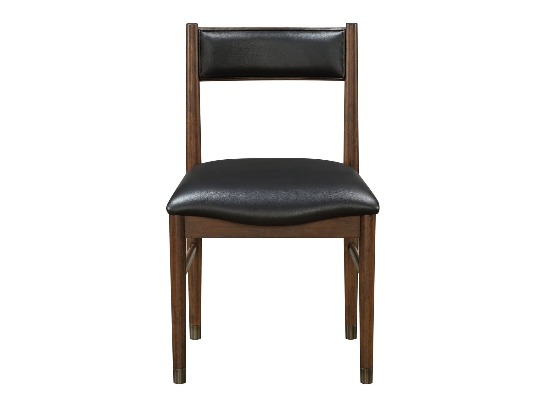 Clive Cherry/Black Side Chair (Set of 2) - Ornate Home