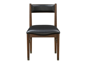 Clive Cherry/Black Side Chair (Set of 2) - Ornate Home