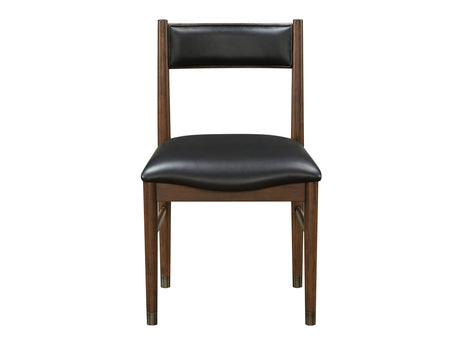 Clive Cherry/Black Side Chair (Set of 2) - Ornate Home
