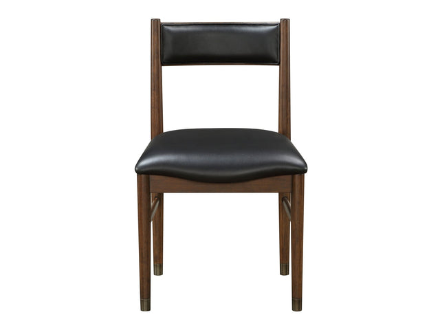 Clive Cherry/Black Side Chair (Set of 2) - Ornate Home