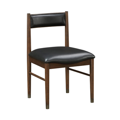 Clive Cherry/Black Side Chair (Set of 2) - Ornate Home