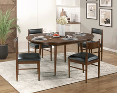 Clive Cherry/Black Side Chair (Set of 2) - Ornate Home