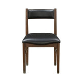 Clive Cherry/Black Side Chair (Set of 2) - Ornate Home