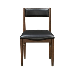 Clive Cherry/Black Side Chair (Set of 2) - Ornate Home