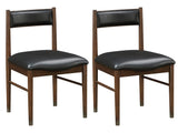 Clive Cherry/Black Side Chair (Set of 2) - Ornate Home