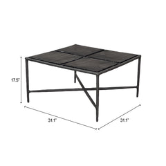Cloe Black Coffee Table - Ornate Home