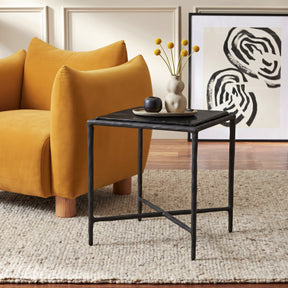 Cloe Black Side Table - Ornate Home
