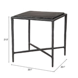 Cloe Black Side Table - Ornate Home