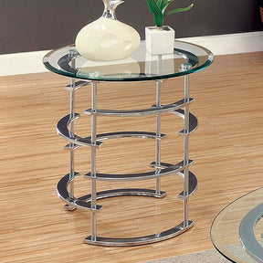 Clonmel Chrome End Table - Ornate Home