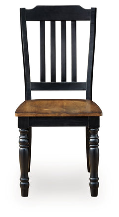 Clorazi Black/Brown Dining Chair ( Set of 2) - Ornate Home