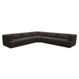 Clove Deep Brown L-Shaped Sectional - Ornate Home