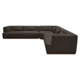 Clove Deep Brown L-Shaped Sectional - Ornate Home