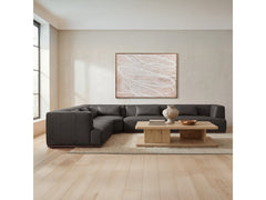 Clove Deep Brown L-Shaped Sectional - Ornate Home