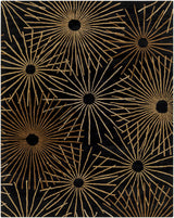Clover Black Modern Wool Rug - Ornate Home