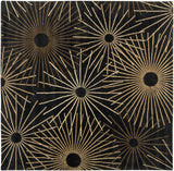 Clover Black Modern Wool Rug - Ornate Home