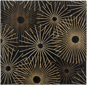 Clover Black Modern Wool Rug - Ornate Home