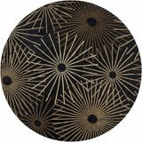 Clover Black Modern Wool Rug - Ornate Home
