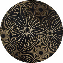 Clover Black Modern Wool Rug - Ornate Home