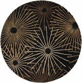 Clover Black Modern Wool Rug - Ornate Home