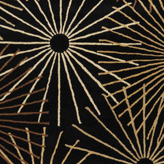 Clover Black Modern Wool Rug - Ornate Home
