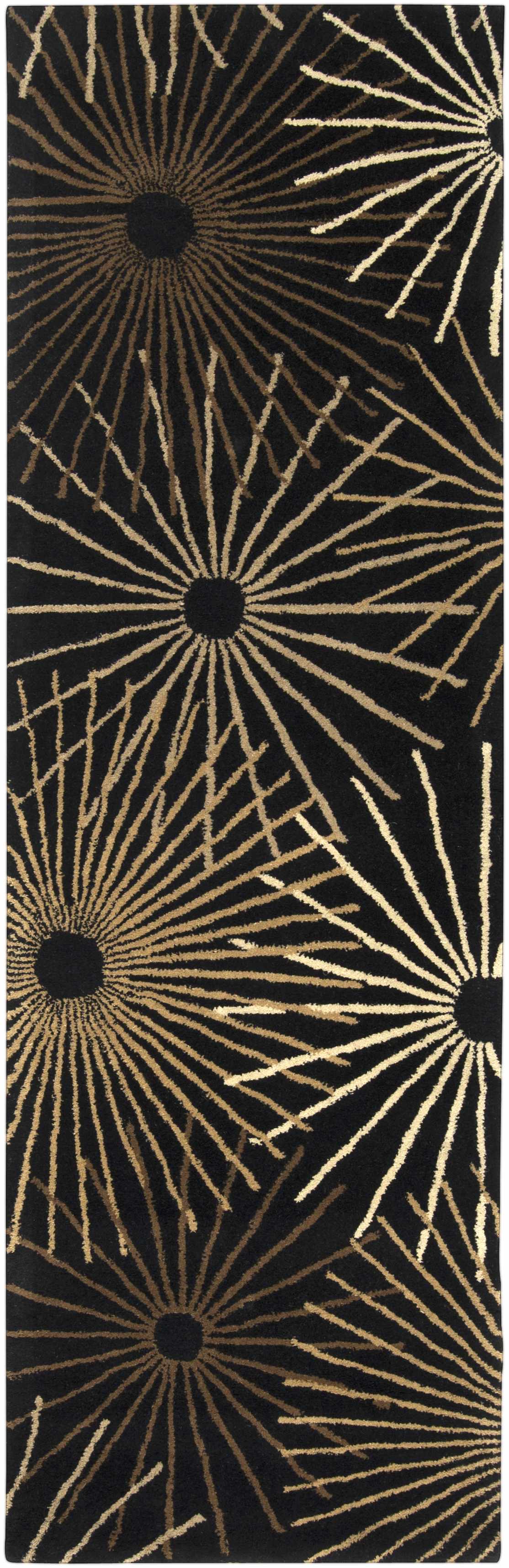 Clover Black Modern Wool Rug - Ornate Home
