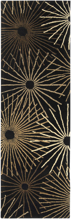 Clover Black Modern Wool Rug - Ornate Home